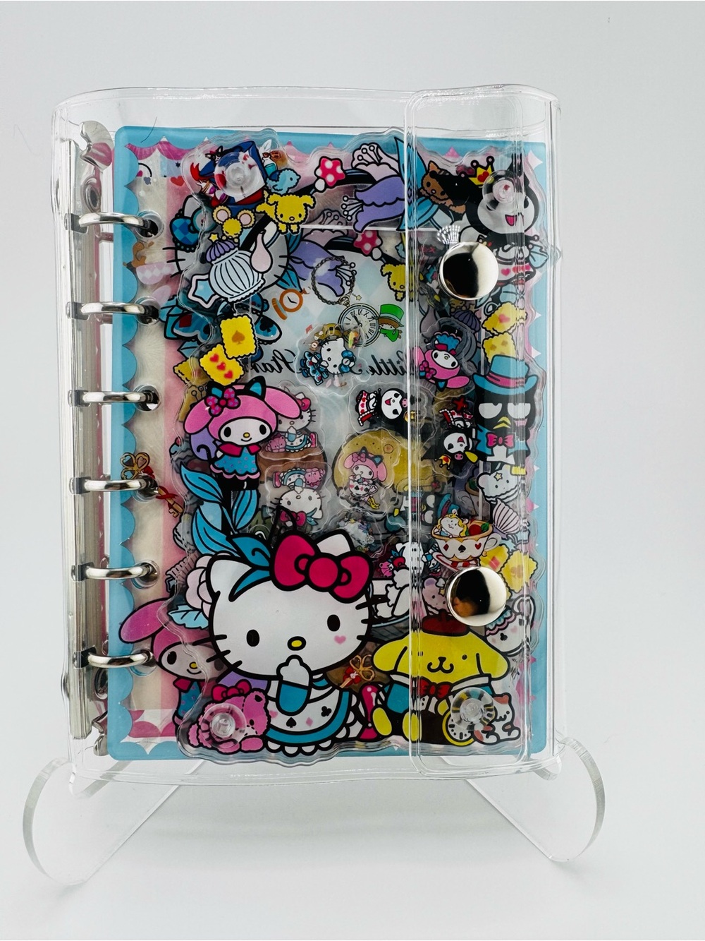 Sanrio A7 Mini Binder Journal Hello Kitty Kuromi My Melody 60 Sheets
